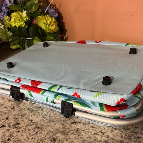 Tupperware Blue Picnic Basket with Watermelon Design - Picture 5 of 8